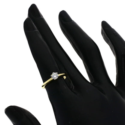 TIFFANY&Co. Solitaire Diamond Ring K18 Yellow Gold PT950Ladies [Used]