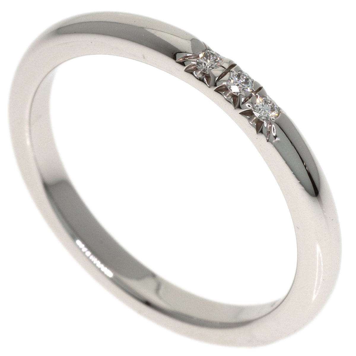 TIFFANY&Co. Forever 3P Diamond Ring Platinum PT950 Ladies [Used]