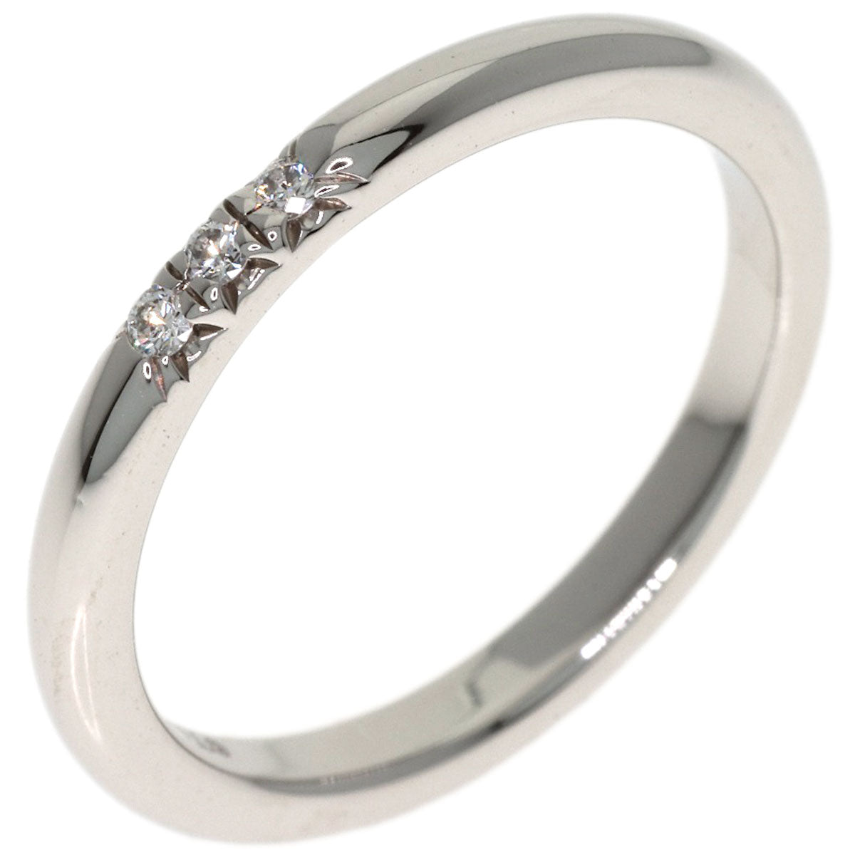 TIFFANY&Co. Forever 3P Diamond Ring Platinum PT950 Ladies [Used]
