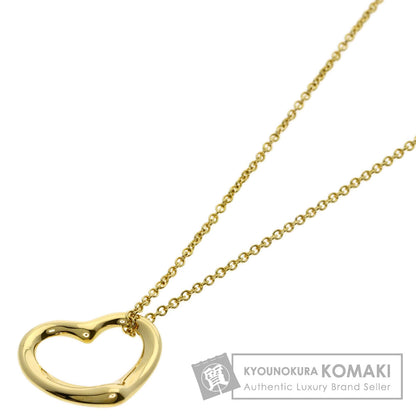 TIFFANY&Co. Open heart Necklace K18 Yellow Gold Ladies [Used]