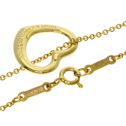 TIFFANY&Co. Open heart Necklace K18 Yellow Gold Ladies [Used]