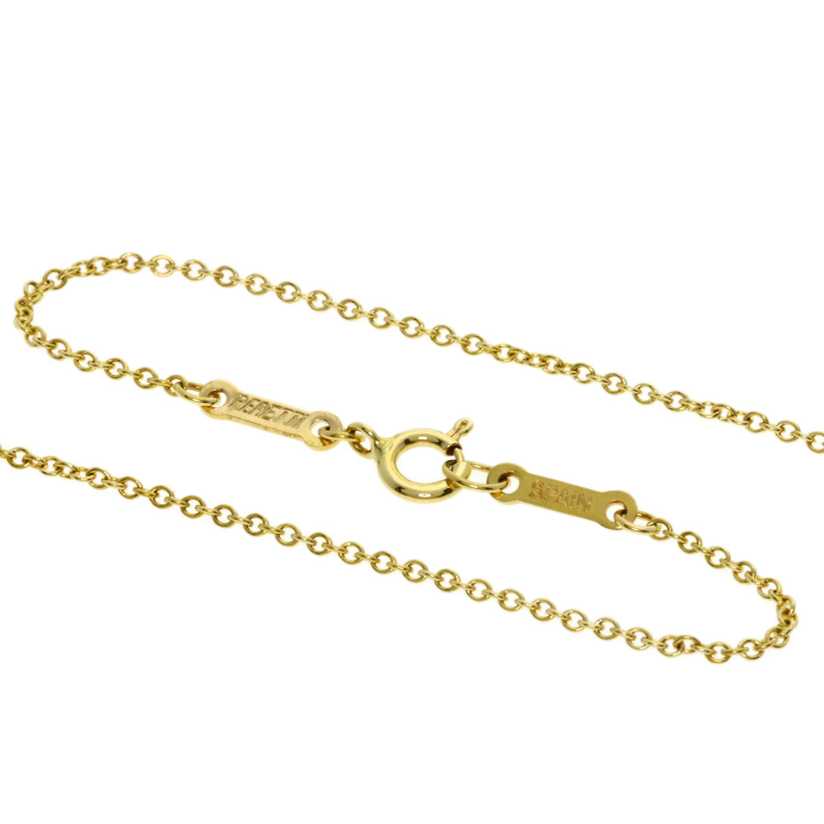 TIFFANY&Co. Open heart Necklace K18 Yellow Gold Ladies [Used]