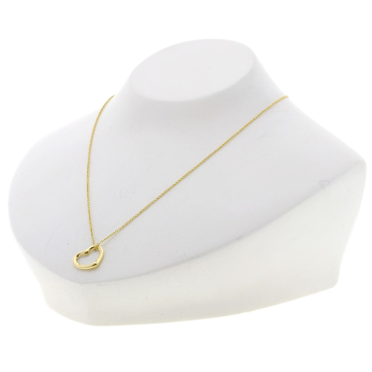 TIFFANY&Co. Open heart Necklace K18 Yellow Gold Ladies [Used]