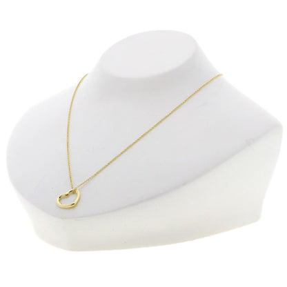 TIFFANY&Co. Open heart Necklace K18 Yellow Gold Ladies [Used]