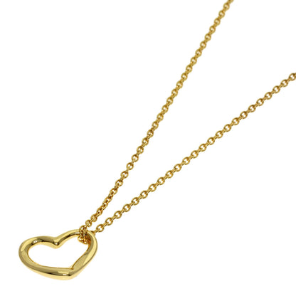 TIFFANY&Co. Open heart Necklace K18 Yellow Gold Ladies [Used]