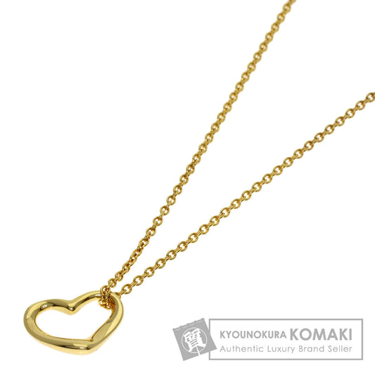 TIFFANY&Co. Open heart Necklace K18 Yellow Gold Ladies [Used]