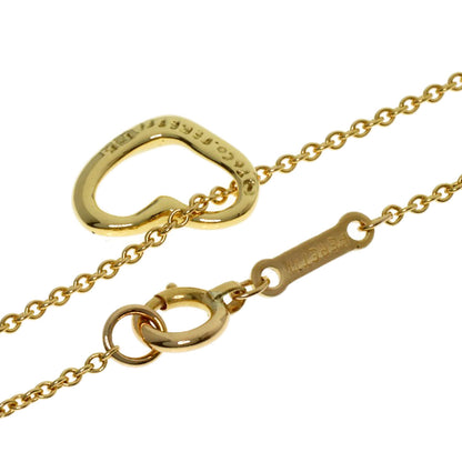 TIFFANY&Co. Open heart Necklace K18 Yellow Gold Ladies [Used]