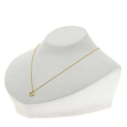 TIFFANY&Co. Open heart Necklace K18 Yellow Gold Ladies [Used]
