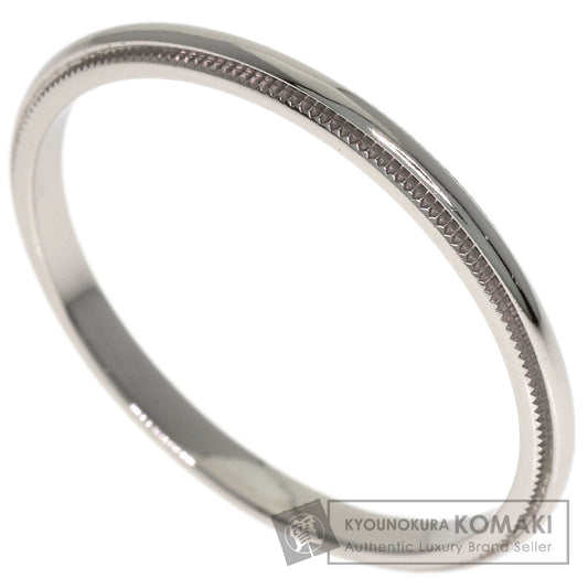 TIFFANY&Co. Milgrain Ring Platinum PT950 Ladies [Used]