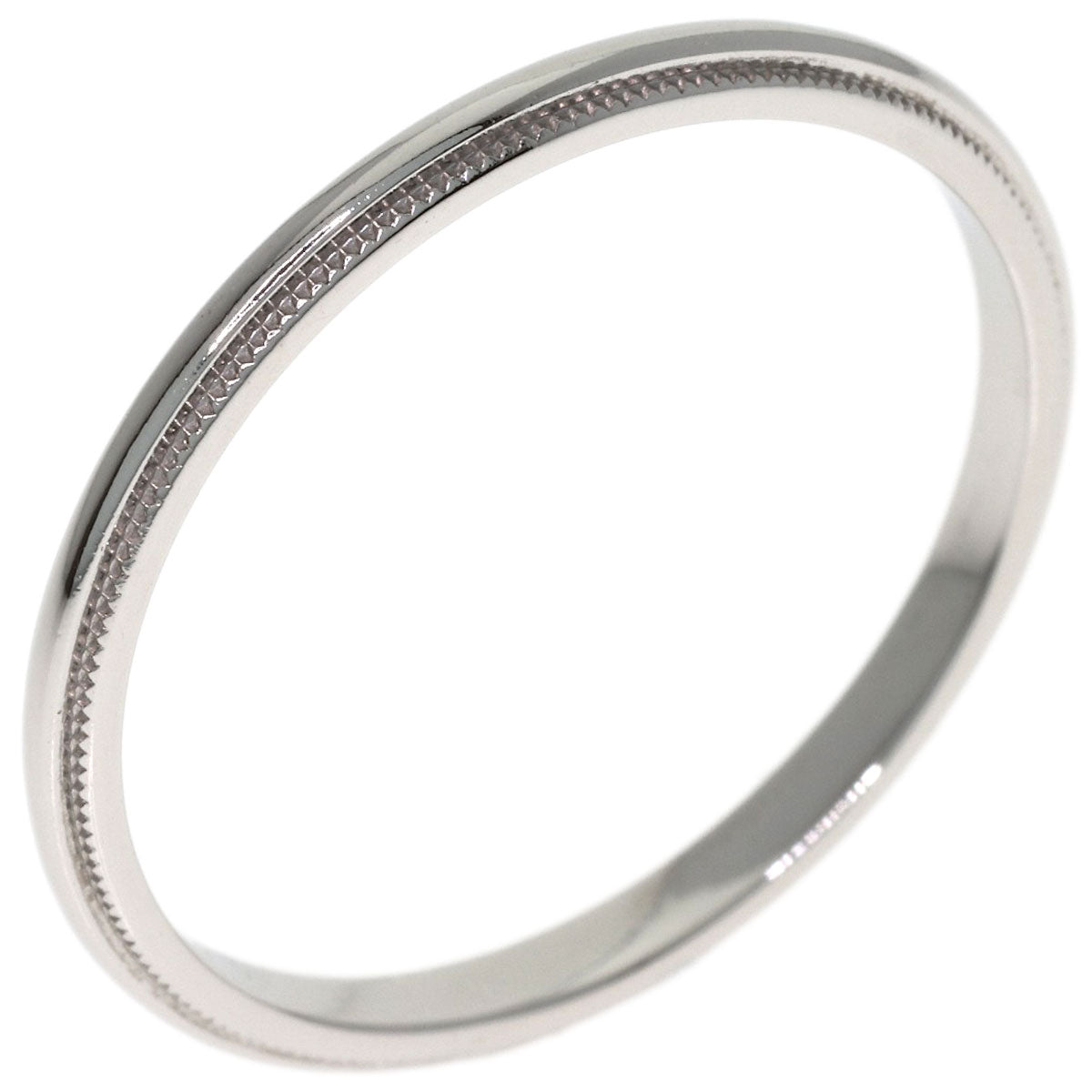 TIFFANY&Co. Milgrain Ring Platinum PT950 Ladies [Used]