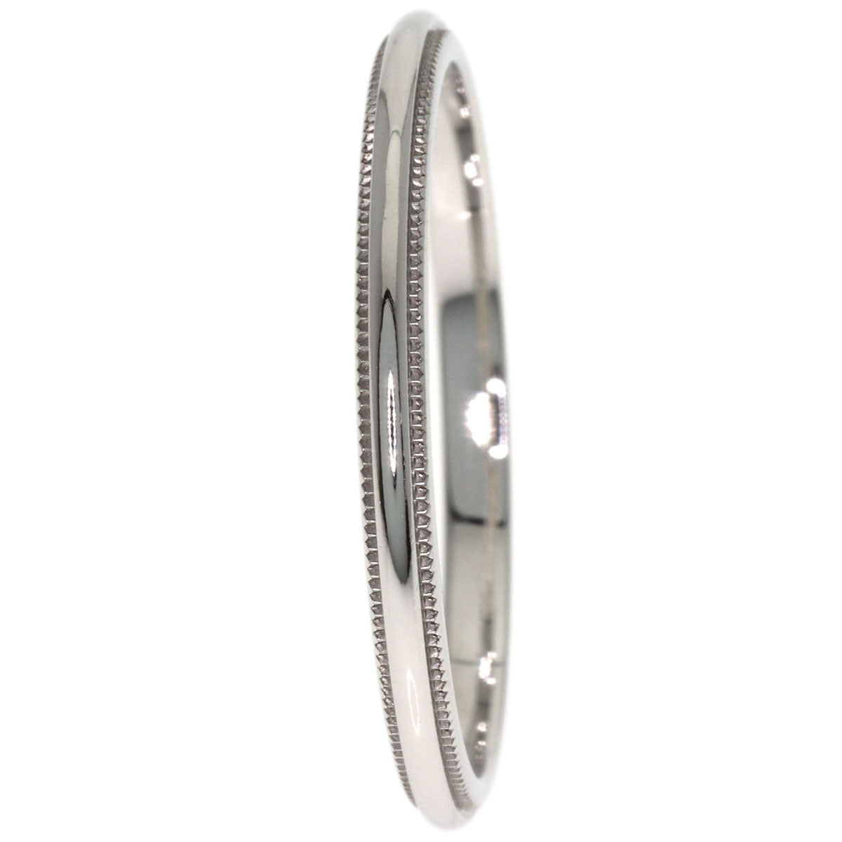 TIFFANY&Co. Milgrain Ring Platinum PT950 Ladies [Used]