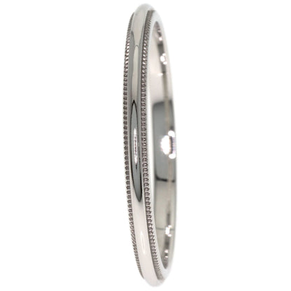 TIFFANY&Co. Milgrain Ring Platinum PT950 Ladies [Used]