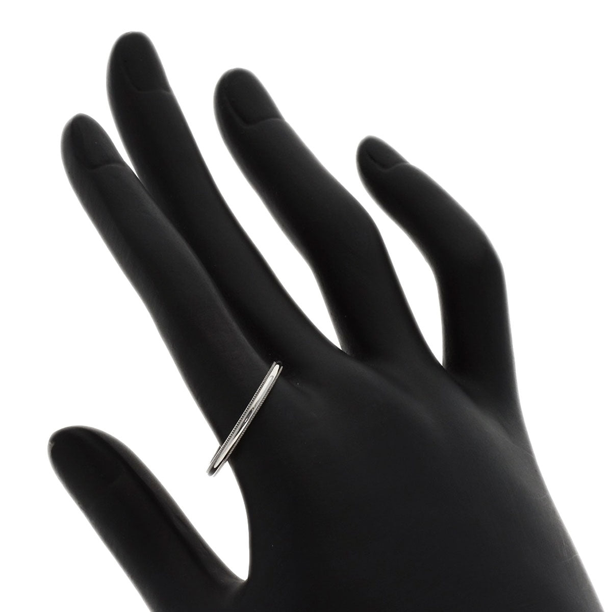 TIFFANY&Co. Milgrain Ring Platinum PT950 Ladies [Used]