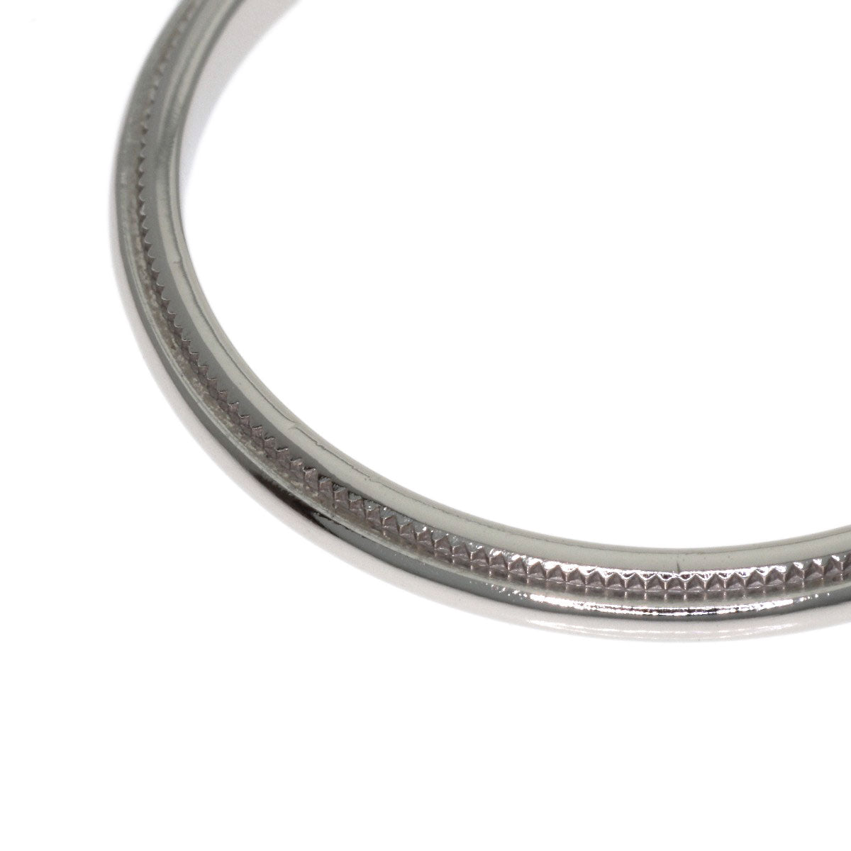 TIFFANY&Co. Milgrain Ring Platinum PT950 Ladies [Used]