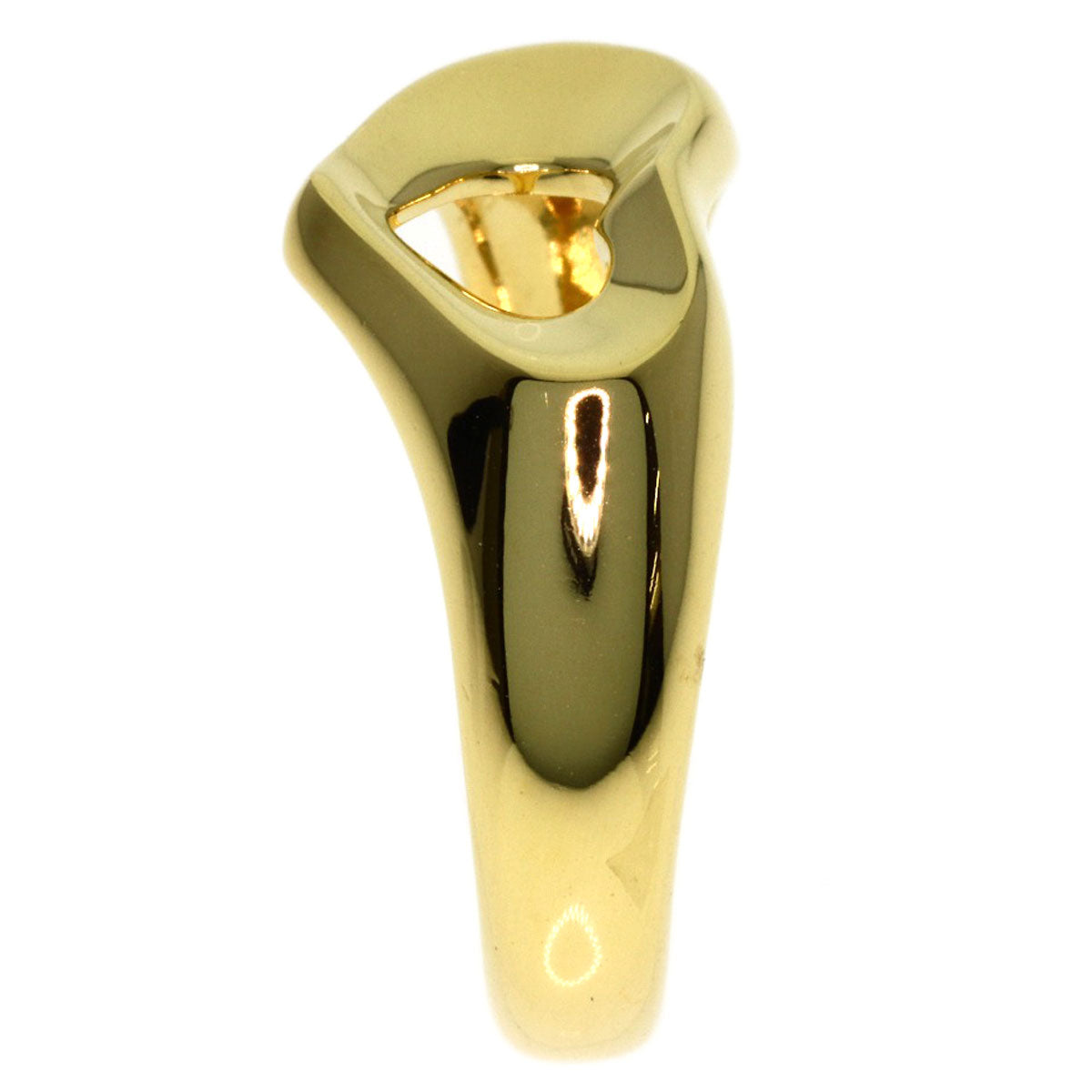 TIFFANY&Co. Open heart Ring K18 Yellow Gold Ladies [Used]