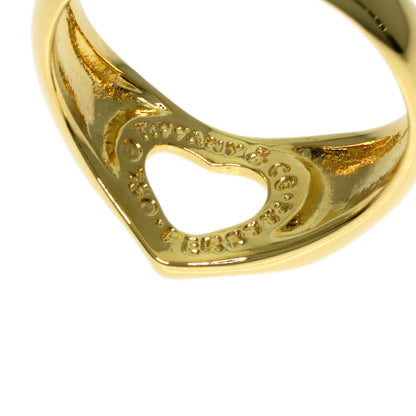 TIFFANY&Co. Open heart Ring K18 Yellow Gold Ladies [Used]