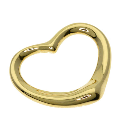 TIFFANY&Co. Open heart Pendant top K18 Yellow Gold Ladies [Used]