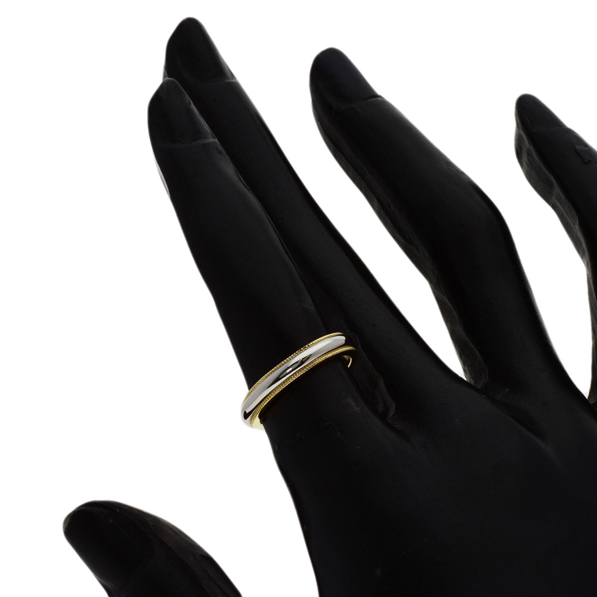 TIFFANY&Co. Milgrain Ring Platinum PT950 18K Yellow GoldLadies [Used]