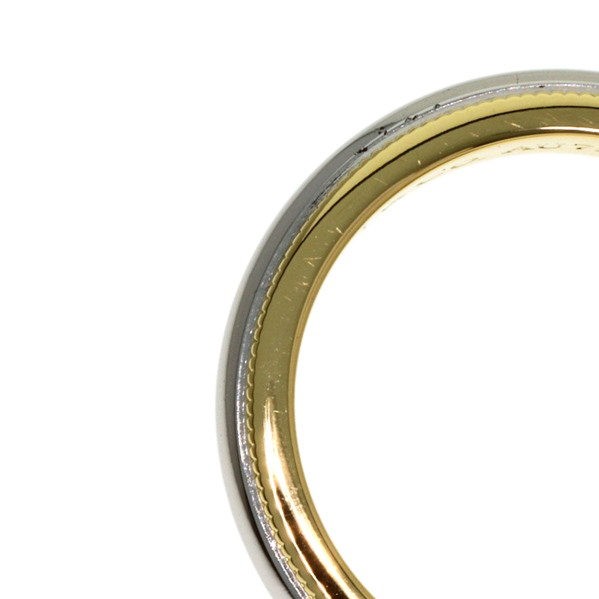 TIFFANY&Co. Milgrain Ring Platinum PT950 18K Yellow GoldLadies [Used]