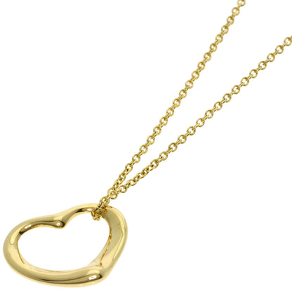 TIFFANY&Co. Open heart Necklace K18 Yellow Gold Ladies [Used]