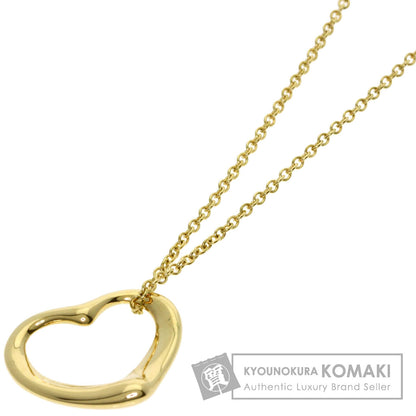 TIFFANY&Co. Open heart Necklace K18 Yellow Gold Ladies [Used]