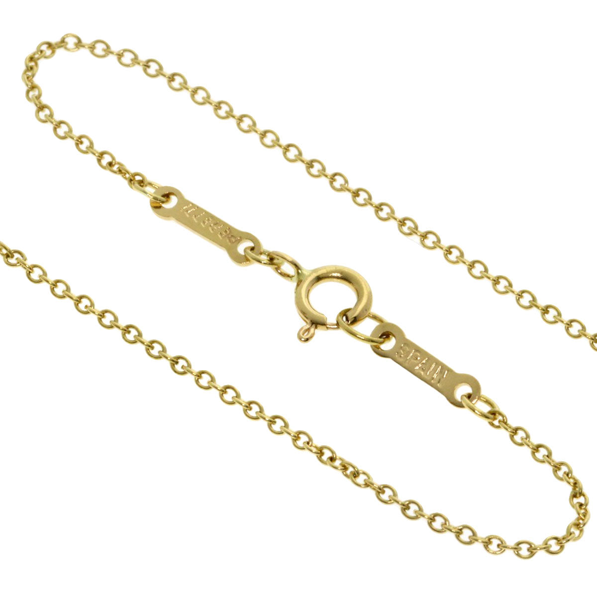 TIFFANY&Co. Open heart Necklace K18 Yellow Gold Ladies [Used]