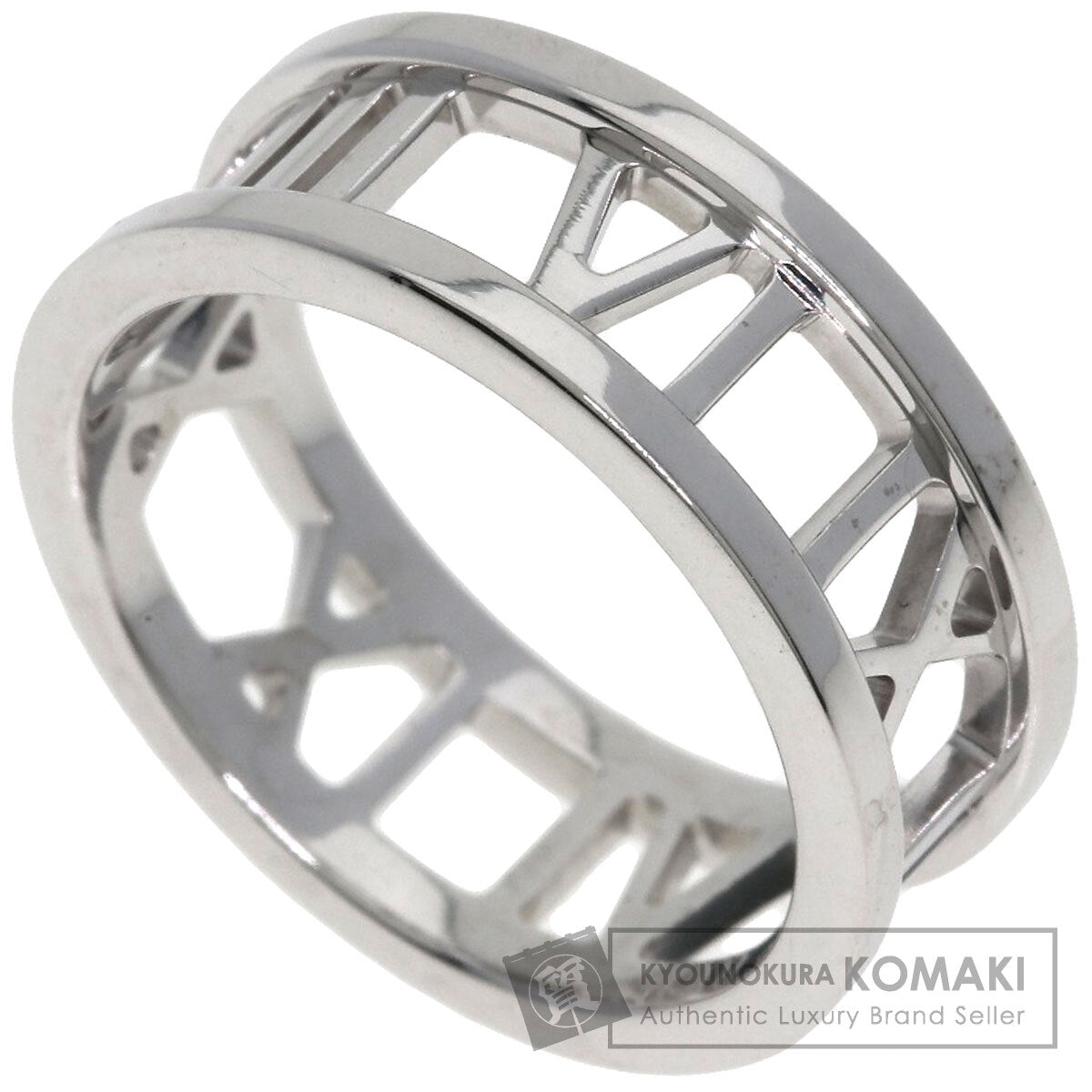 TIFFANY&Co. open atlas Ring K18 White Gold Ladies [Used]
