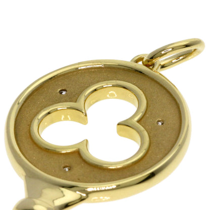 TIFFANY&Co. Cloverkey 3P Diamond Pendant top K18 Yellow Gold Ladies [Used]