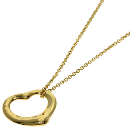 TIFFANY&Co. Open heart Necklace K18 Yellow Gold Ladies [Used]