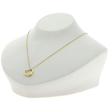 TIFFANY&Co. Open heart Necklace K18 Yellow Gold Ladies [Used]