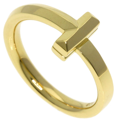 TIFFANY&Co. T One Narrow Ring K18 Yellow Gold Ladies [Used]