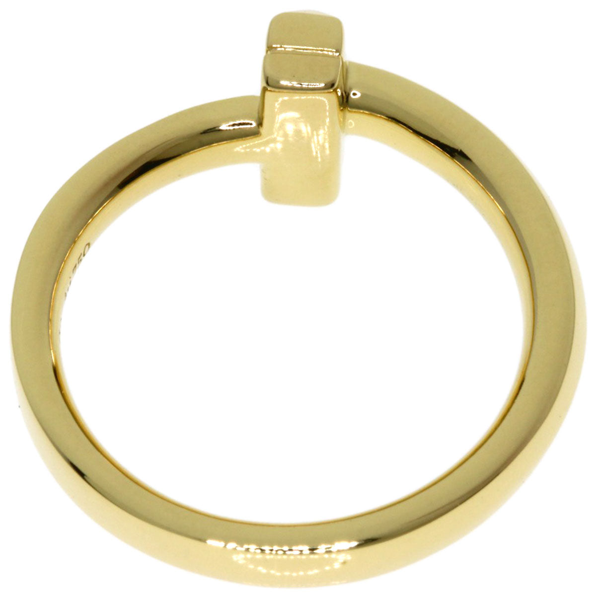 TIFFANY&Co. T One Narrow Ring K18 Yellow Gold Ladies [Used]