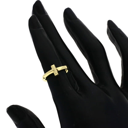 TIFFANY&Co. T One Narrow Ring K18 Yellow Gold Ladies [Used]