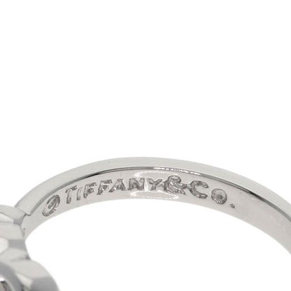 TIFFANY&Co. Open Heart 2P Diamond Ring Platinum PT950 Ladies [Used]