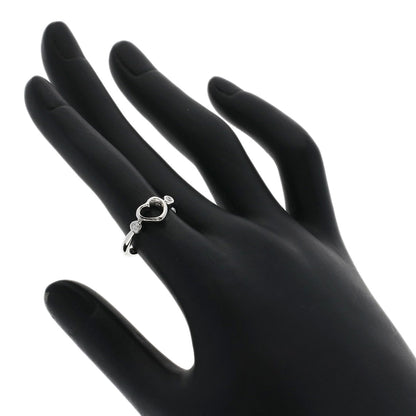 TIFFANY&Co. Open Heart 2P Diamond Ring Platinum PT950 Ladies [Used]