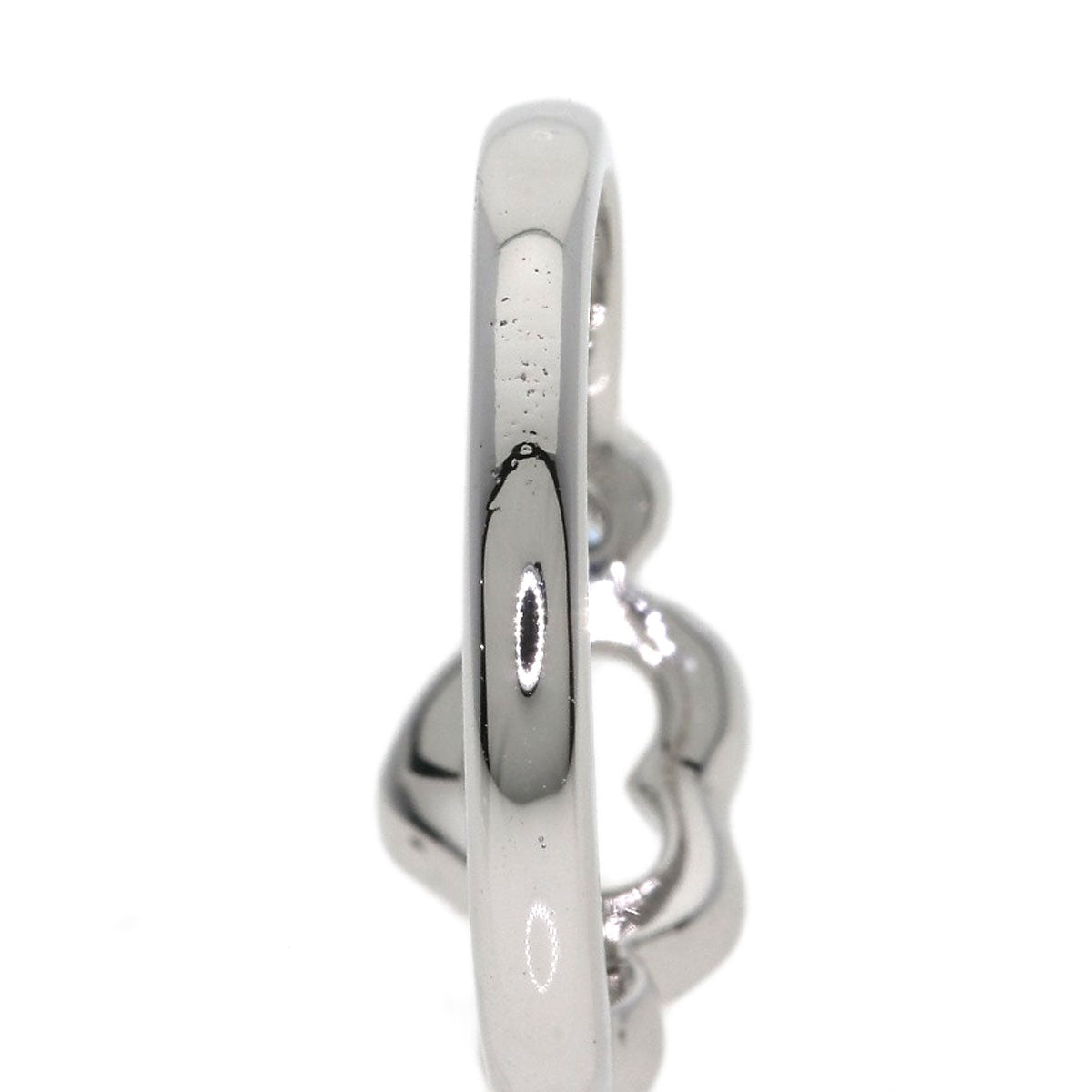 TIFFANY&Co. Open Heart 2P Diamond Ring Platinum PT950 Ladies [Used]