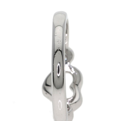 TIFFANY&Co. Open Heart 2P Diamond Ring Platinum PT950 Ladies [Used]