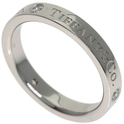 TIFFANY&Co. Flat band 3P Diamond Ring Platinum PT950 Ladies [Used]