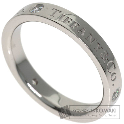 TIFFANY&Co. Flat band 3P Diamond Ring Platinum PT950 Ladies [Used]