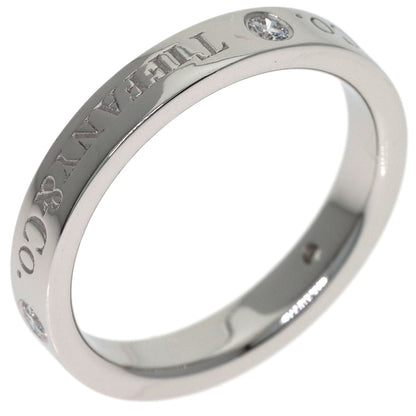 TIFFANY&Co. Flat band 3P Diamond Ring Platinum PT950 Ladies [Used]