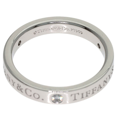 TIFFANY&Co. Flat band 3P Diamond Ring Platinum PT950 Ladies [Used]