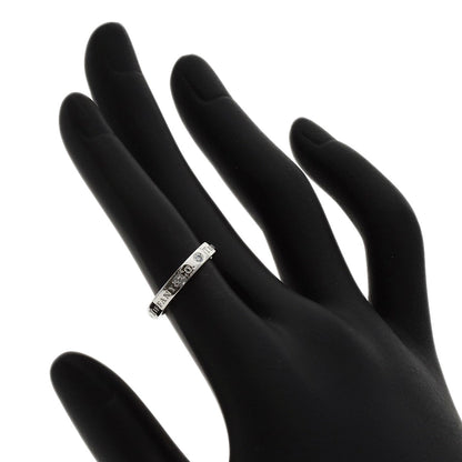 TIFFANY&Co. Flat band 3P Diamond Ring Platinum PT950 Ladies [Used]
