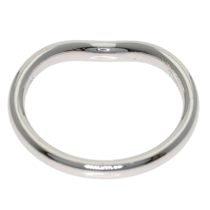 TIFFANY&Co. Curved band 3P Diamond Ring K18 White Gold Ladies [Used]