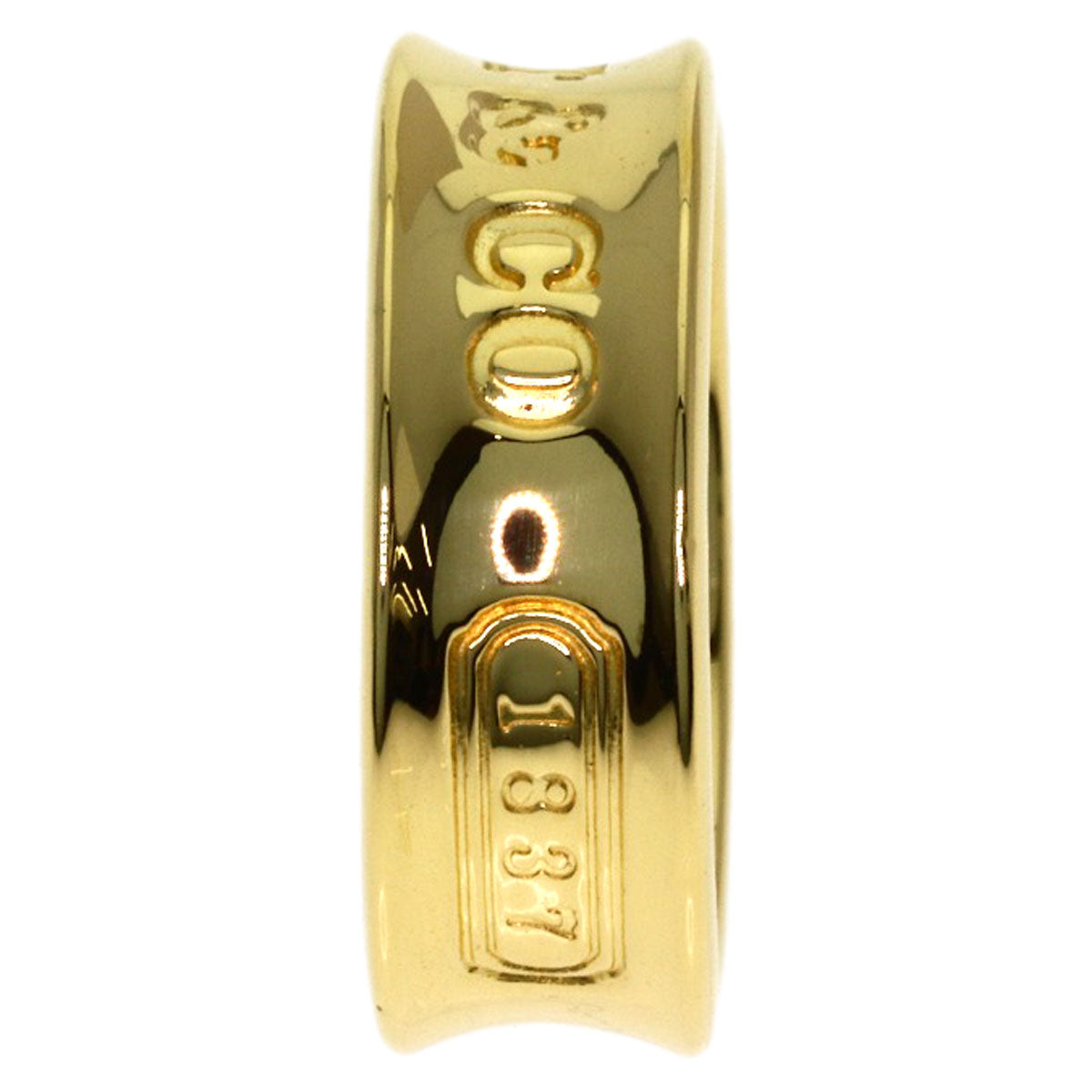 TIFFANY&Co. 1837 Ring K18 Yellow Gold Ladies [Used]