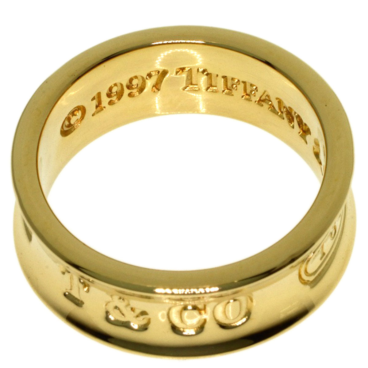 TIFFANY&Co. 1837 Ring K18 Yellow Gold Ladies [Used]