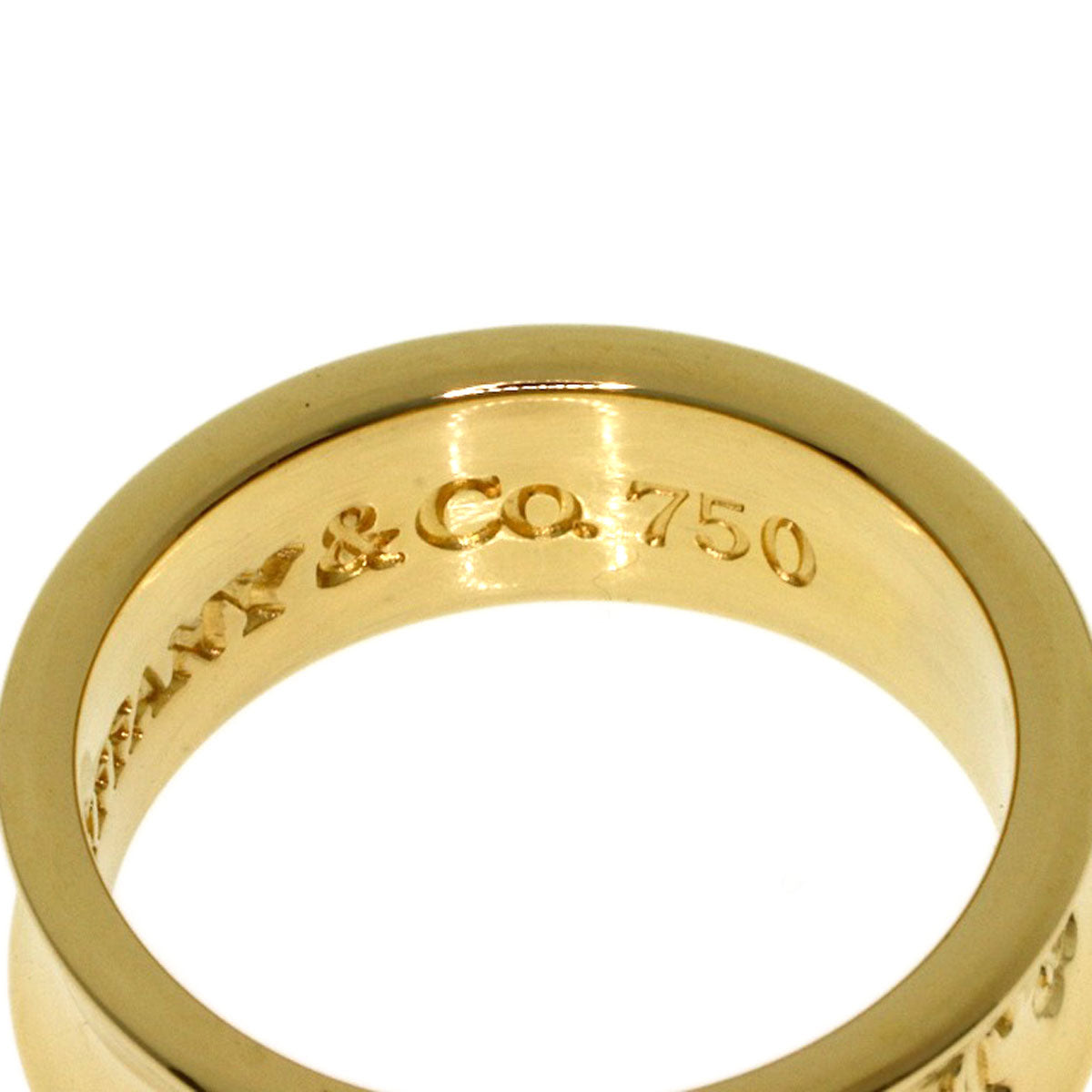TIFFANY&Co. 1837 Ring K18 Yellow Gold Ladies [Used]