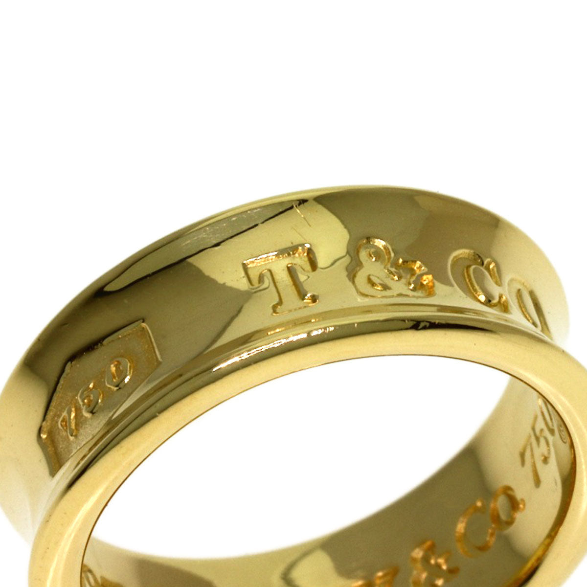 TIFFANY&Co. 1837 Ring K18 Yellow Gold Ladies [Used]