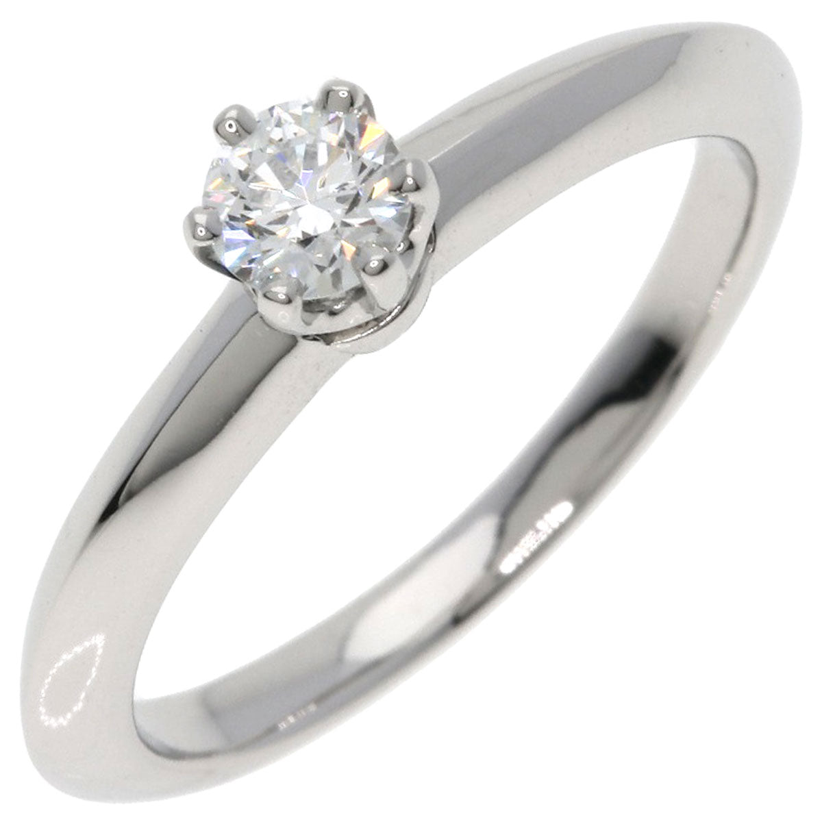 TIFFANY&Co. Solitaire Diamond E-VVS2-VG Ring Platinum PT950 Ladies [Used]