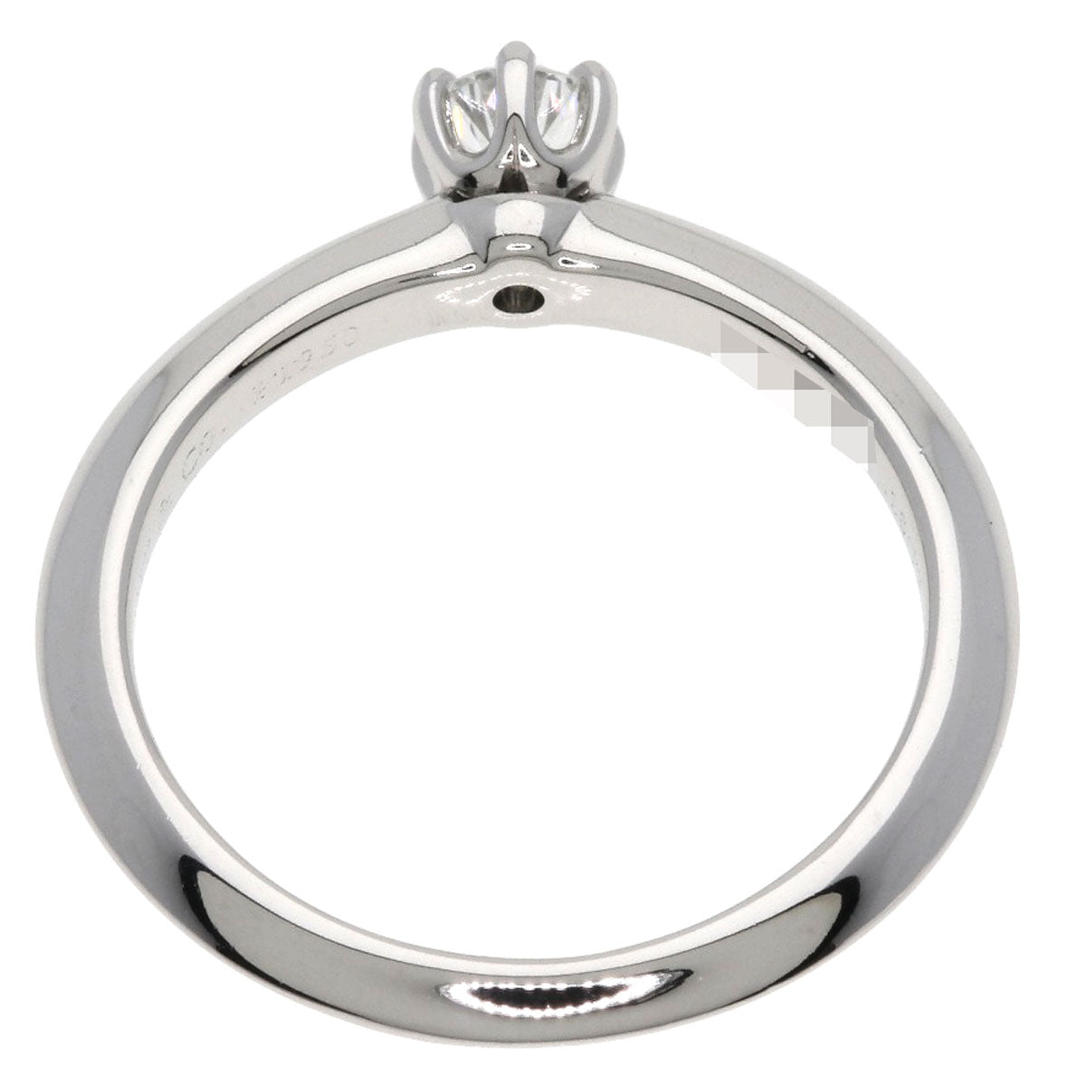 TIFFANY&Co. Solitaire Diamond E-VVS2-VG Ring Platinum PT950 Ladies [Used]