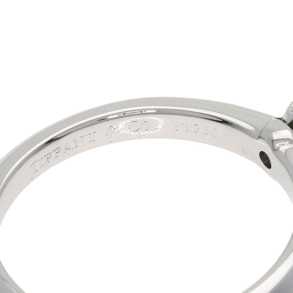 TIFFANY&Co. Solitaire Diamond E-VVS2-VG Ring Platinum PT950 Ladies [Used]